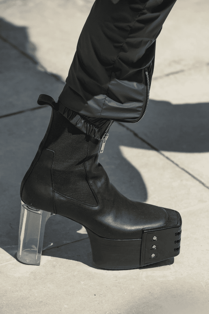 Rick owens clearance heel boots