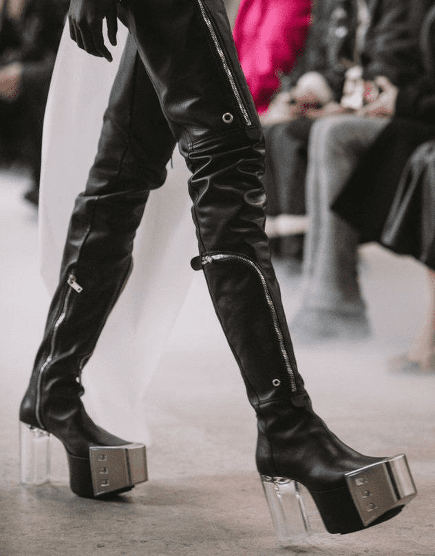 Rick Owens platform heel boots - ブーツ